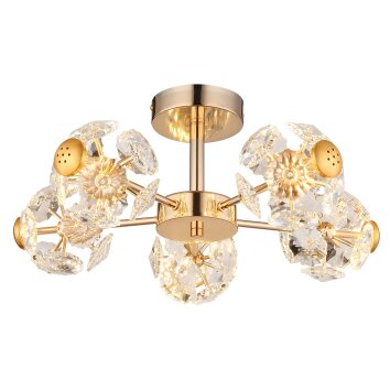 Illuminazione Globo Lighting Floriella Plafoniera LED Oro, 1-Luce