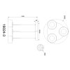 Illuminazione Globo Lighting Belinda Lampadario a sospensione LED Nero, 1-Luce