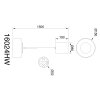 Illuminazione Globo Lighting Belinda Lampadario a sospensione LED Bianco, 1-Luce