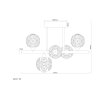 Illuminazione Globo Lighting Virina Plafoniera LED Oro, 1-Luce