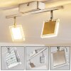 Piney Plafoniera LED Nichel opaco, 2-Luci