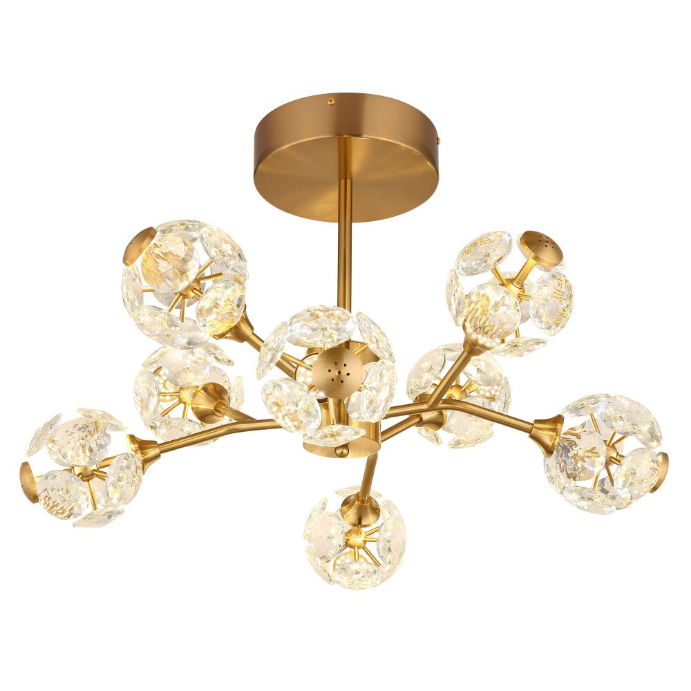 Illuminazione Globo Lighting Virina Plafoniera LED Oro, 1-Luce main product photo