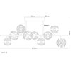 Illuminazione Globo Lighting Virina Plafoniera LED Oro, 1-Luce