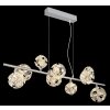 Illuminazione Globo Lighting Virina Lampadario a sospensione LED Cromo, 1-Luce