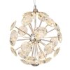 Illuminazione Globo Lighting Virina Lampadario a sospensione LED Cromo, 1-Luce