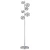 Illuminazione Globo Lighting Virina Lampada da terra LED Cromo, 1-Luce
