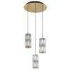 Illuminazione Globo Lighting Stefanie Lampadario a sospensione LED Oro, Nero, 1-Luce