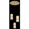 Illuminazione Globo Lighting Stefanie Lampadario a sospensione LED Oro, Nero, 1-Luce