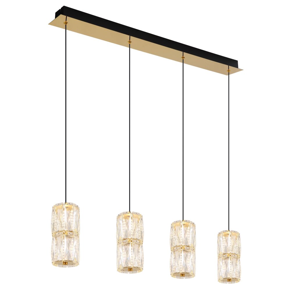 Illuminazione Globo Lighting Stefanie Lampadario a sospensione LED Oro, Nero, 1-Luce main product photo