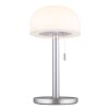 Stile fungo  Illuminazione Globo Lighting Norman Lampada da tavolo LED Argento, 1-Luce