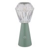 Illuminazione Globo Lighting Polimi Lampada da tavolo LED Verde, 1-Luce, Cambia colore