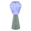 Illuminazione Globo Lighting Polimi Lampada da tavolo LED Verde, 1-Luce, Cambia colore