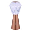 Illuminazione Globo Lighting Polimi Lampada da tavolo LED Ottone, 1-Luce, Cambia colore