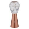Illuminazione Globo Lighting Polimi Lampada da tavolo LED Ottone, 1-Luce, Cambia colore