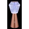 Illuminazione Globo Lighting Polimi Lampada da tavolo LED Ottone, 1-Luce, Cambia colore