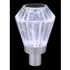 Illuminazione Globo Lighting Polimi Lampada da tavolo LED Argento, 1-Luce, Cambia colore