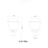 Illuminazione Globo Lighting Polimi Lampada da tavolo LED Argento, 1-Luce, Cambia colore