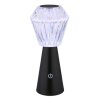 Illuminazione Globo Lighting Polimi Lampada da tavolo LED Nero, 1-Luce, Cambia colore
