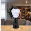 Illuminazione Globo Lighting Polimi Lampada da tavolo LED Nero, 1-Luce, Cambia colore
