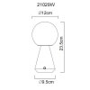 Illuminazione Globo Lighting Sora Lampada da tavolo LED Bianco, 1-Luce
