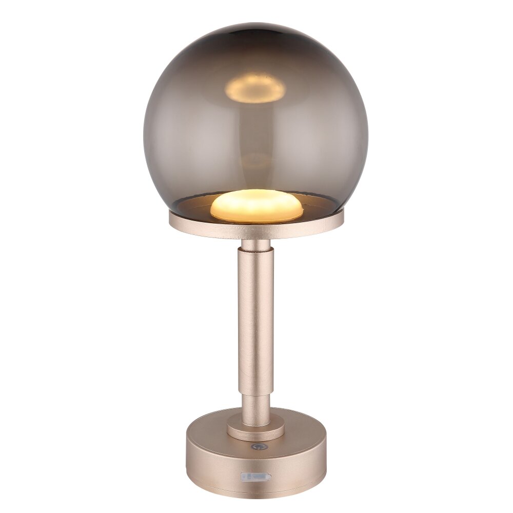 Illuminazione Globo Lighting Haku Lampada da tavolo LED Champagne, 1-Luce main product photo
