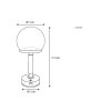 Illuminazione Globo Lighting Haku Lampada da tavolo LED Nero, 1-Luce