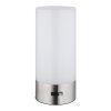 Illuminazione Globo Lighting Lex Lampada da tavolo LED Nichel opaco, 1-Luce, Cambia colore