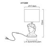 Illuminazione Globo Lighting Hermes Lampada da tavolo Bianco, 1-Luce