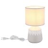 Illuminazione Globo Lighting Rela Lampada da tavolo Grigio, 1-Luce