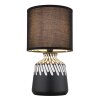 Illuminazione Globo Lighting Rela Lampada da tavolo Nero, 1-Luce