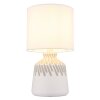 Illuminazione Globo Lighting Rela Lampada da tavolo Bianco, 1-Luce
