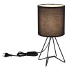 Illuminazione Globo Lighting Tamian Lampada da tavolo Nero, 1-Luce
