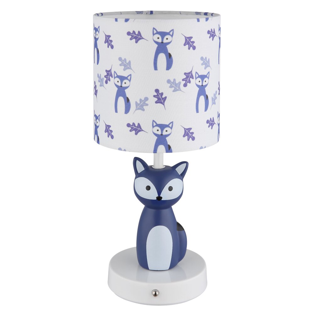 Illuminazione Globo Lighting Foxy Lampada da tavolo LED Blu, Bianco, 1-Luce