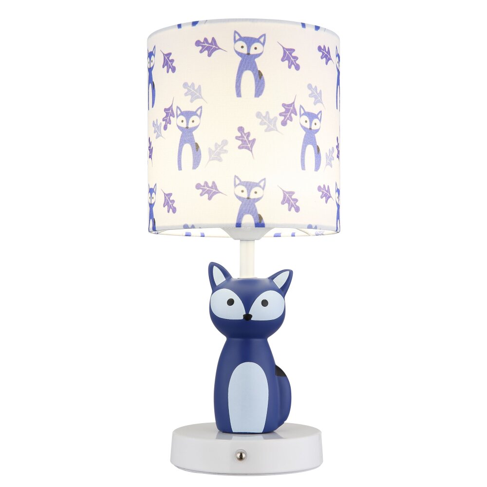 Illuminazione Globo Lighting Foxy Lampada da tavolo LED Blu, Bianco, 1-Luce
