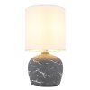 Illuminazione Globo Lighting Marble Lampada da tavolo Grigio, 1-Luce