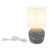 Illuminazione Globo Lighting Marble Lampada da tavolo Grigio, 1-Luce