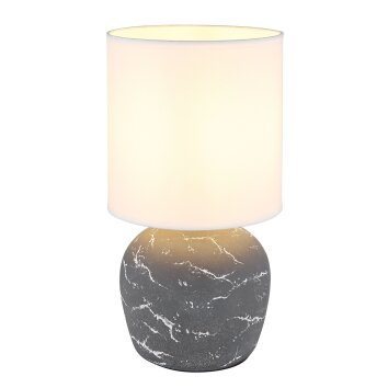 Illuminazione Globo Lighting Marble Lampada da tavolo Grigio, 1-Luce