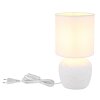 Illuminazione Globo Lighting Marble Lampada da tavolo Bianco, 1-Luce