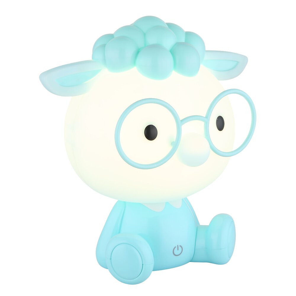 Illuminazione Globo Lighting Sheepy Lampada da tavolo LED Blu, Bianco, 1-Luce main product photo