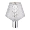 Illuminazione Globo Lighting Gixi Lampada da tavolo LED Cromo, Trasparente, chiaro, 1-Luce