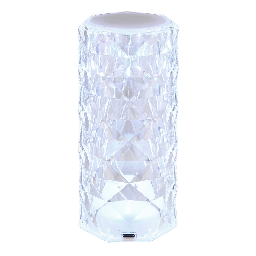 Illuminazione Globo Lighting Gixi Lampada da tavolo LED Argento, Trasparente, chiaro, 1-Luce, Cambia colore main product photo