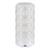 Illuminazione Globo Lighting Gixi Lampada da tavolo LED Argento, Trasparente, chiaro, 1-Luce, Cambia colore