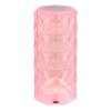Illuminazione Globo Lighting Gixi Lampada da tavolo LED Argento, Trasparente, chiaro, 1-Luce, Cambia colore