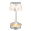 Illuminazione Globo Lighting Lucio Lampada da tavolo LED Argento, 1-Luce