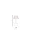 Illuminazione Globo Lighting Lucio Lampada da tavolo LED Nero, 1-Luce