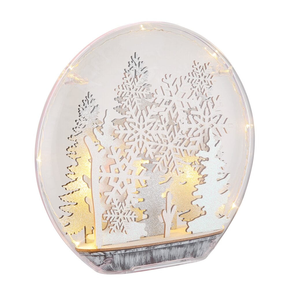 Illuminazione Globo Lighting Winteria Lampada decorativa LED Argento, Trasparente, chiaro, Bianco, 12-Luci main product photo