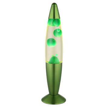 Lampada lava  Illuminazione Globo Lighting Etna Lampada lavica, Lampada da tavolo LED Verde, 1-Luce