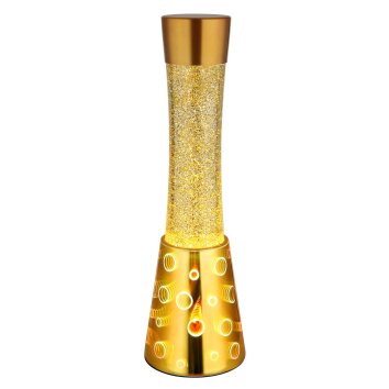 Lampada lava  Illuminazione Globo Lighting Sparkle Lampada lavica, Lampada da tavolo LED Oro, 1-Luce