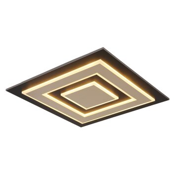 Illuminazione Globo Lighting Jayden Plafoniera LED Nero, 1-Luce