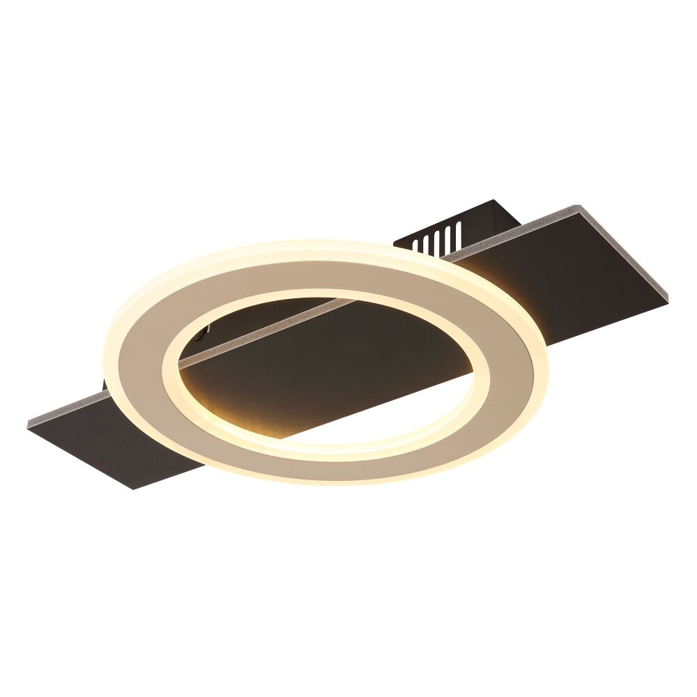 Illuminazione Globo Lighting Jayden Plafoniera LED Nero, 1-Luce main product photo